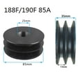 thumbnail image 2 of Round Belt Pulley Metal Double Channel Gasoline Engine Diesel Power Thresher Machine 168/170F 55A 168/170F 55Aconvex 168/170F, 2 of 6