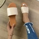 thumbnail image 5 of Amzcrzy Zapatos de mujer,Zapatos de mujer,Zapatillas de mujer, Zapatillas planas de verano para mujer, con punta redonda, de color liso, informales, para playa Sandalias Mujer Zapatillas De Casa, 5 of 5