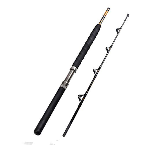 Fiblink 1Piece Conventional Boat Rod Saltwater Offshore Graphite Casting Fishing 