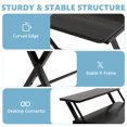 thumbnail image 6 of Ktaxon Folding Laptop Computer Desk Workstation Table No Assembly Wood Desktop Study Writing Desk Home Office Furniture, 6 of 10