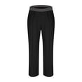 thumbnail image 3 of Pull On Pants for Men Work Casual Elastic Waist Straight Leg Stretch Pants Lightweight Sweatpants with Pockets, 3 of 7