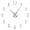 Silver, variant on GYM Fitness Bodybuilding Frameless Wall Clock Stickers, DIY Modern Decorative Clocks for Living Room, Bedroom, Office - Easy to Install, Large 3D Clock Design (Black,27in)