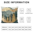 thumbnail image 5 of Creowell  Abstract Mountain Square Throw Pillow Covers Forest Tree Cushion Cover Nature Landscape Boho Stysle  Pillowcases for Couch Bed Car Living Room, 5 of 5