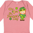thumbnail image 4 of Inktastic My First St. Patricks Day Leprechaun and Shamrocks Boys or Girls Long Sleeve Baby Bodysuit, 4 of 5
