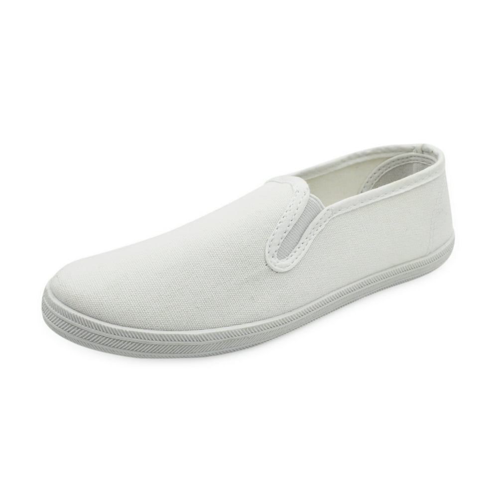 SLM Kid's New Classic Canvas Slip on Thin Sole Sneaker Shoes - Walmart ...