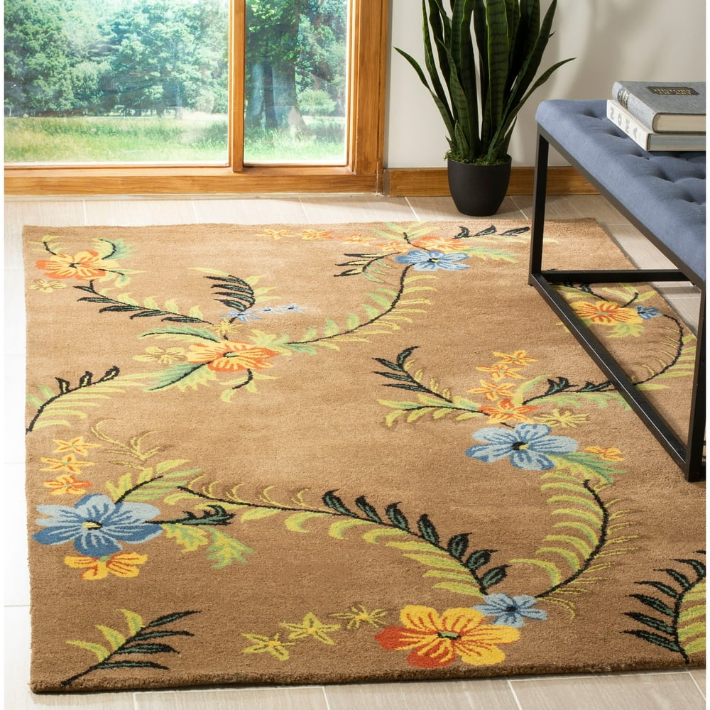 Safavieh Handmade Soho Mareka Floral N.Z. Wool Rug 9'6" x 13'6" 10' x