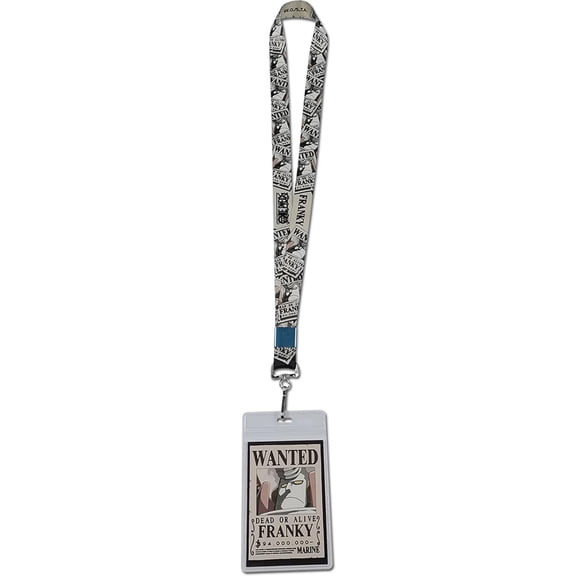 Great Eastern Entertainment One Piece: Franky Wanted Poster Style #01 Lanyard with ID Holder