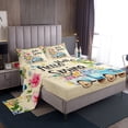 thumbnail image 1 of Erosebridal Colorful Flower Sheet Set King, Farm Truck Bedding Sets King Size, Spring Room Decor, 4 Pieces, 1 of 7