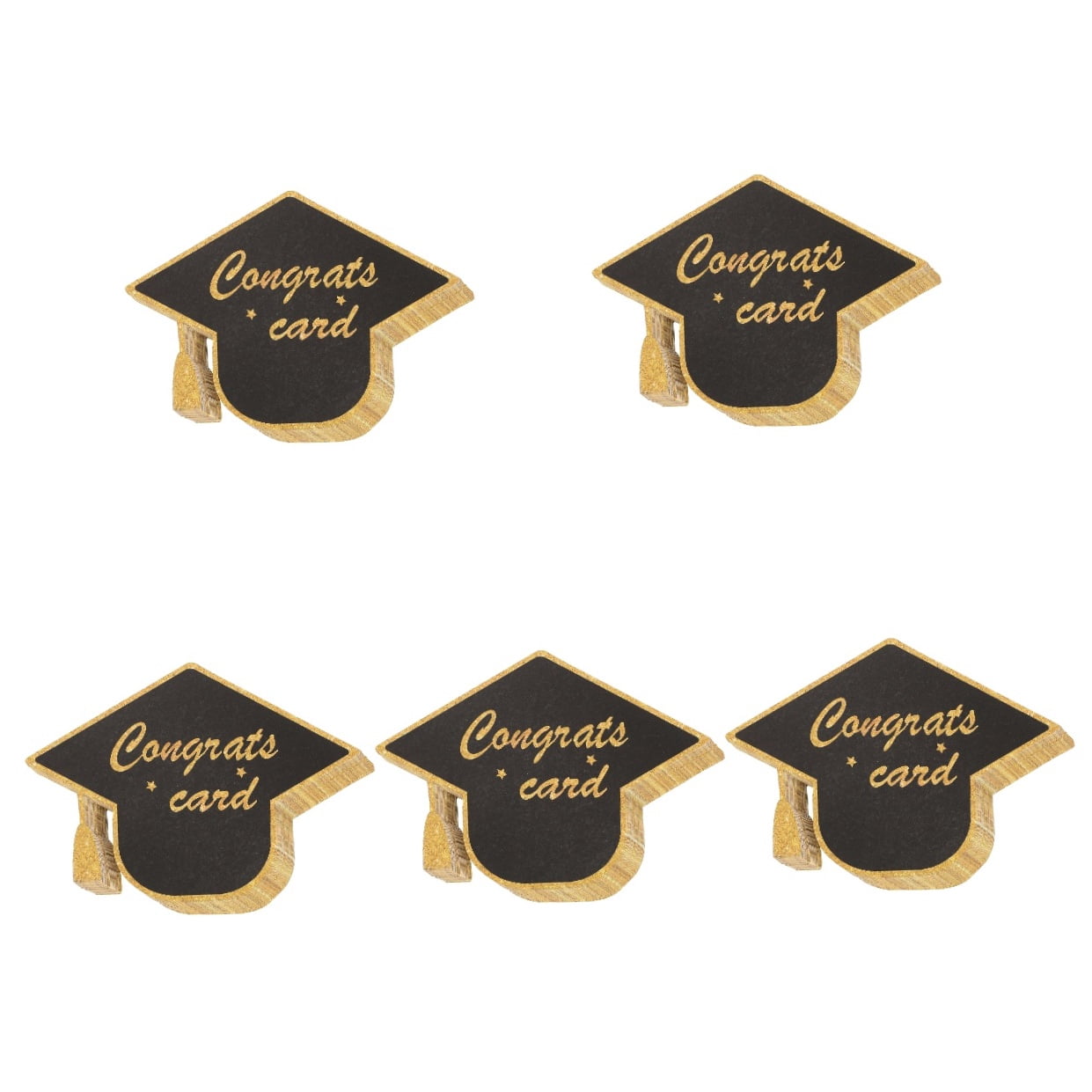 Worgeous 150 pcs  Graduation Theme Greeting Cards Paper Graduation Cap Shape Cards Presents