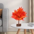 thumbnail image 3 of OUNONA  Desktop Bonsai Decor Artificial Eucalyptus Plant Garden Lights Solar Powered Office, 3 of 8