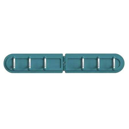 

ViLaViDe Hook Up Home Storage Finishing With 6 Hooks Folding Corner Corner Turning Hook Rack