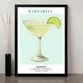 thumbnail image 2 of Eastern Print Margarita Cocktail Poster Art, Bar Cart Liquor Poster, Bar Art, Drinks Art Home Decor For Bar, Pub, Kitchen, Club, Cocktail Prints, Bar Posters (UNFRAMED) 8x12, 16x20, 2 of 4