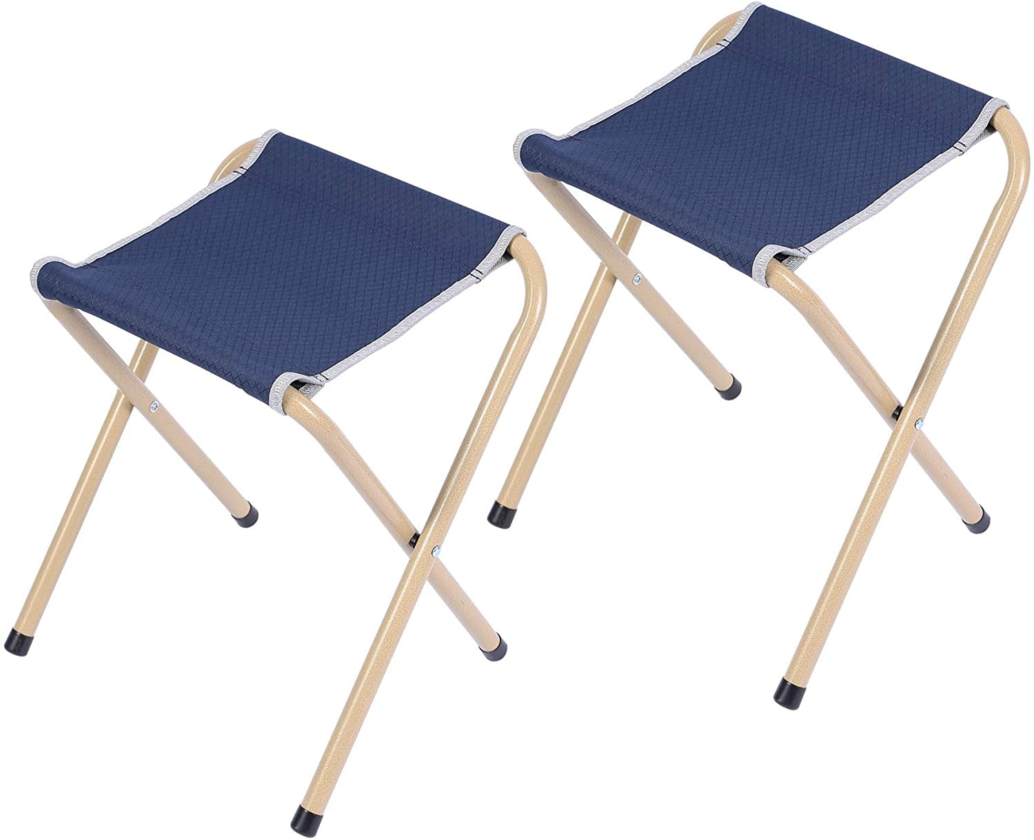 REDCAMP 2-Pack Folding Camp Stools for Adults, 15-inch Tall Sturdy