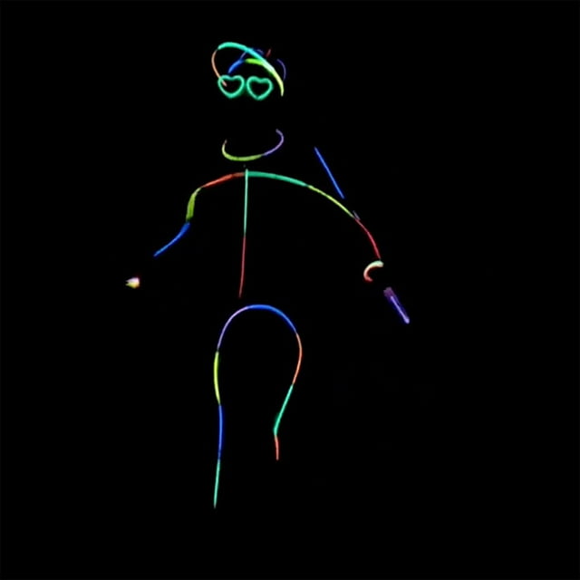Xihbxyly Especiales Del Día Palitos de Luz de Colores Que Se Acercan Al Cuerpo Palitos de Luz para Bailar para Niños