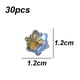thumbnail image 2 of Juego de piedras de cristal de cristal con parte posterior plana brillante para manualidades DIY, joyas para decorar uñas, 2 of 5