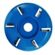 thumbnail image 1 of Herramienta de disco de pulido de de madera Herramientas de fresado para 6 diente azul Baoblaze Disco de talla de amoladora angular, 1 of 8