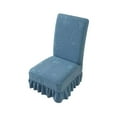 thumbnail image 3 of Yhmxh Dining Chair Covers with Skirt, Dining Room Chair Covers, Stretch Parsons Chair Slipcover, Kitchen Chair Protector Slipcover Removable Washable Dining Chair Covers for Home, Party, Ceremony, 3 of 7