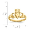 thumbnail image 2 of 14k Polished Claddagh Ring, 2 of 2