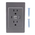 thumbnail image 2 of Toma De Pared USB Tipo C Puerto 15A Retardante De Llama Toma De Corriente De Pared Eléctrica Para El Hogar Sala De Estar Dormitorio, 2 of 7