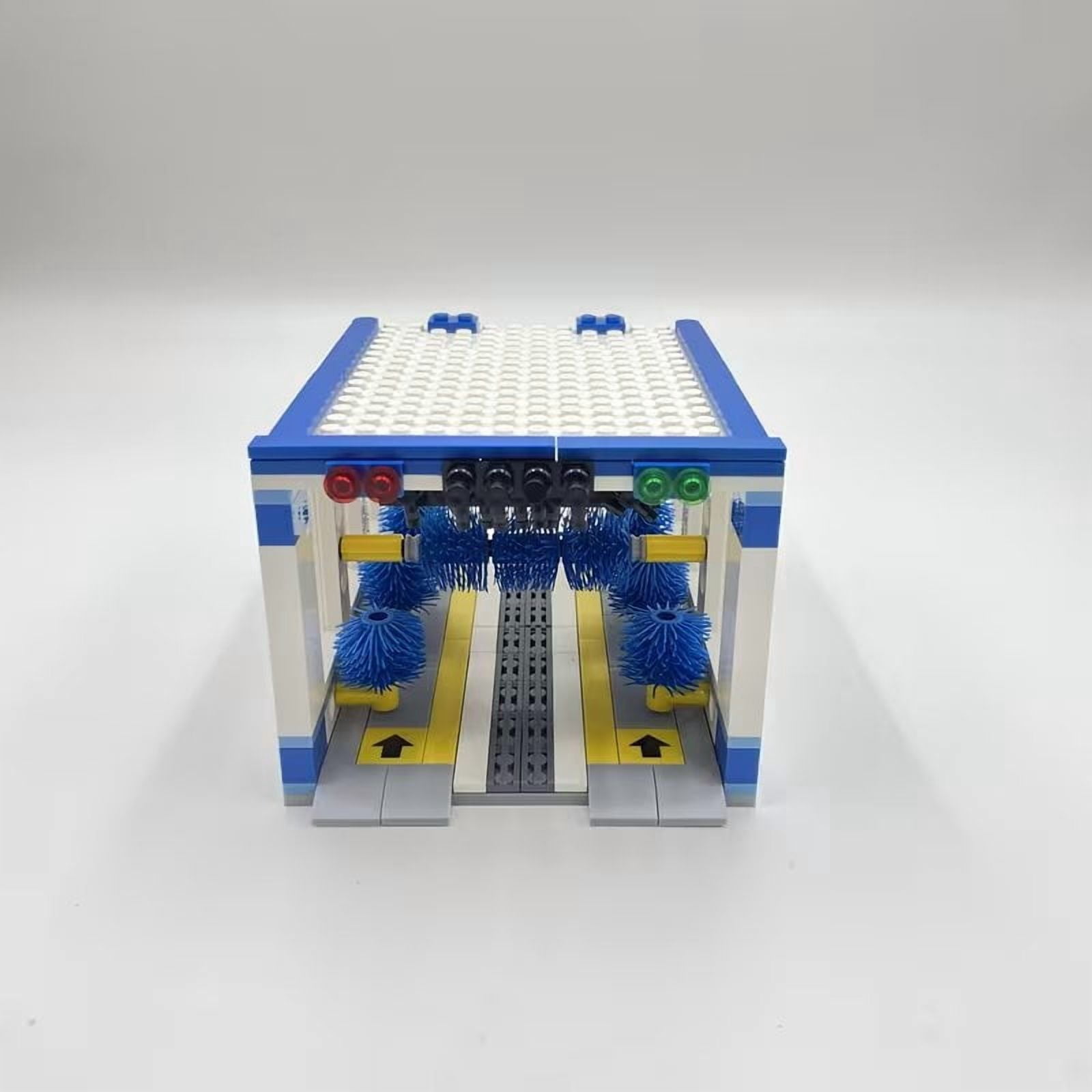 250PCS City Building Block Toy Car Wash Station DIY Assembly Mini Street Scene Model Building Kit for Kids and Adults
