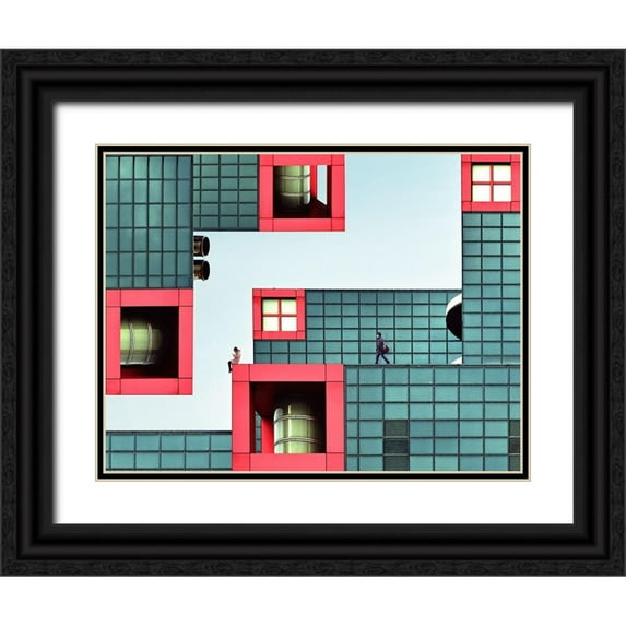Tajima, Koji 18x15 Black Ornate Wood Framed with Double Matting Museum Art Print Titled - Daydream