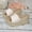 Beige, variant on Women's Glitter Platform Wedge Sandals, Open-Toe Espadrille Slide Mules, High Heel Summer Slides White 5.5(36)