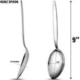 thumbnail image 4 of Kunz Perforated and Regular Set | Pack of 2 | 18/10 Stainless Steel | 9 Inch Cooking Dinner Serving Basting Quenelle Chef Spoon |$$Home Decor, Kitchen, & Other, 4 of 8