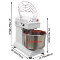 thumbnail image 2 of 30L Intelligent Dough Mixer Electric Dough Kneading Machine Double-Acting Double-Speed 110V, 2 of 13