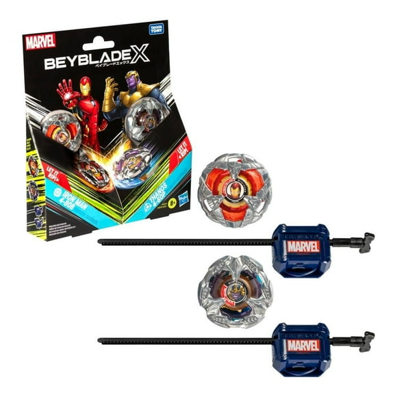 Set de Juego Hasbro Beyblade Beyblade 2 Pack Iron Man Vs Thanos