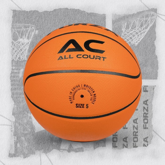 FORZA All Court Basketball | Durable PVC Leather for Indoor & Outdoor Play | High-Performance Grip – Official Sizes for Kids, Youth, and Adults
