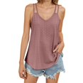 thumbnail image 1 of Top corto sin mangas estampado para mujer - Camiseta elegante con cuello redondo, 1 of 6