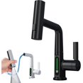 thumbnail image 4 of LED Intelligent Digital Display Faucet Pull-Out Basin Faucet Temperature Digital 3 In 1 360° Swivelling Waterfall Kitchen Tap, 4 of 5