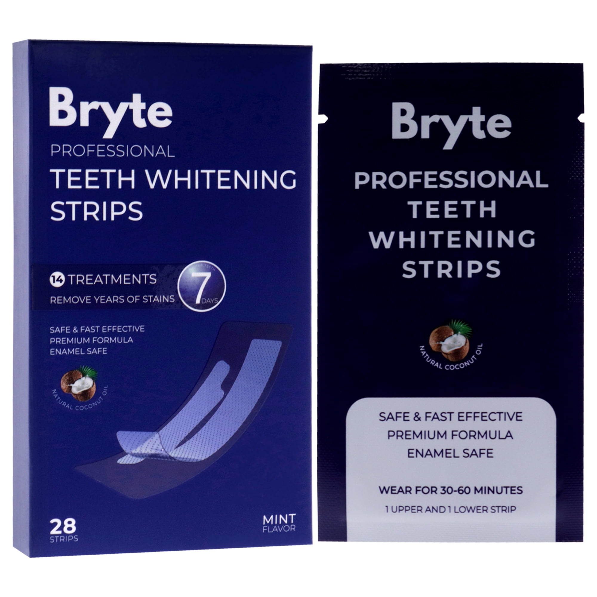 Bryte Professional Teeth Whitening Strips , 28 Pc Strips