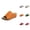 Orange, variant on Women's Fish Mouth Shoes Platform Wedge Slippers Ergonomic & Non Sandals For Pain Relief Orthopaedic Open Toe Slippers