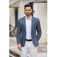 thumbnail image 2 of COOFANDY Mens One Button Sport Coat Slim Fit Suit Jacket for Wedding Party Dinner, 2 of 9