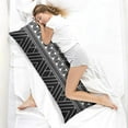 thumbnail image 4 of Boho Long Body Pillow Cover – Soft & Breathable Ethnic Fabric, Hidden Zipper, 20"x54", Stylish Abstract Tribal Print – Gift for Side Sleepers, Pregnancy, Home Decor, 4 of 7