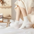 thumbnail image 3 of 6 pairs Women's Ruffle Socks Cute Ankle Socks Super Soft Breathable Cool Frilly Socks For Mary Jane Shoes, 3 of 5