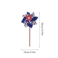thumbnail image 4 of AYktou 10 Pack Patriotic Pinwheels July Of 4Th Decorations, Independence Day Windmill USA Flag Wind Spinner Memorial Day Party Supplies for Table Centerpiece Parade, Scare Birds Repellent Devices, 4 of 7