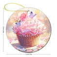 thumbnail image 3 of Cute Pink Cupcake Muffin Ceramics Ornaments Cupcake Dessert Keepsake Ceramic Ornament for Christmas Tree Decoration Xmas Party Decorations Christmas Ornament for Family Sister Friend, 3 of 8