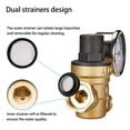 thumbnail image 4 of Brass Water Pressure Regulator 3/4 Lead-Free with Gauge for RV Camper Adjustable Water Pressure Regulator,Build-in Oil (NH Threads), 4 of 7