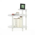 thumbnail image 2 of Furinno Turn-N-Tube 3-Tier Oval Sofa Side Table, End Table with Open Shelves, White/White, 2 of 6