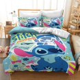 thumbnail image 1 of 3D Disney Home Lilo and Stitch Bedding Set Quilt Cover Twin Bedroom Decor for Kids Boy Girl Queen King Size Bedding SetAU-King Gao Jinjia LED, 1 of 2