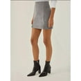 thumbnail image 3 of High Waist Mini Skirt with Slit, 3 of 5