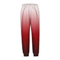 thumbnail image 5 of Girls Lounge Pants 5t Soft Gradient Joggers Pants with Pockets Pull-On Casual Kids Fall Trousers Wine, 13 T, 5 of 6