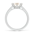 thumbnail image 2 of ANGARA 8mm Freshwater Cultured Pearl Solitaire Ring in Sterling Silver for Women, Girls Ring Size-7.5 (Stone Grade: AAA-Best) June Birthstone Jewelry Gift for Her Birthday, Wedding, Engagement, 2 of 11