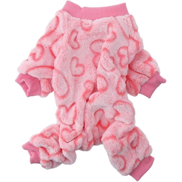 Sudadera para Mascotas de Flanela, Disponible en Color Rosa para Gatos y Perros.