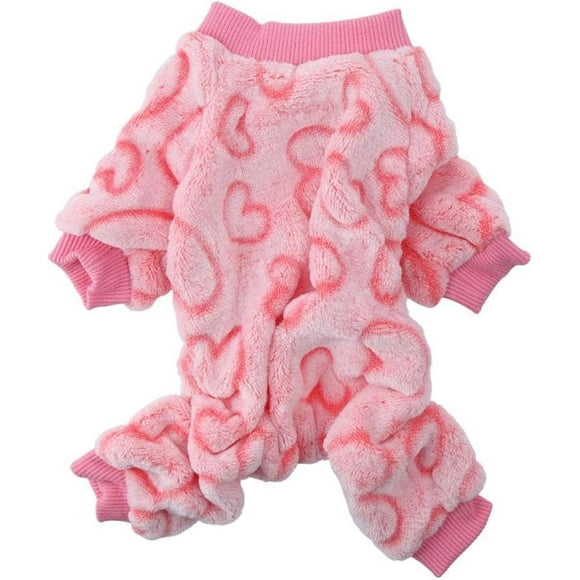 Sudadera para Mascotas de Flanela, Disponible en Color Rosa para Gatos y Perros.