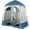 Blue, variant on XgoodX 2 Room Shower Tent, 7.5 FT Instant Pop Up Shelter with Carrying Bag, Privacy Changing Room Tent,Perfect for Portable Toilet, Camping, Dressing, Outdoor Indoor, Easy Set Up