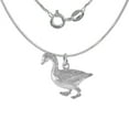 thumbnail image 4 of Sterling Silver Goose Pendant 1 inch Tall No Chain, 4 of 5