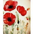 thumbnail image 2 of Boho Hue Studio 20x24 Gold Ornate Wood Framed with Double Matting Museum Art Print Titled - Lipstick Poppies, 2 of 4